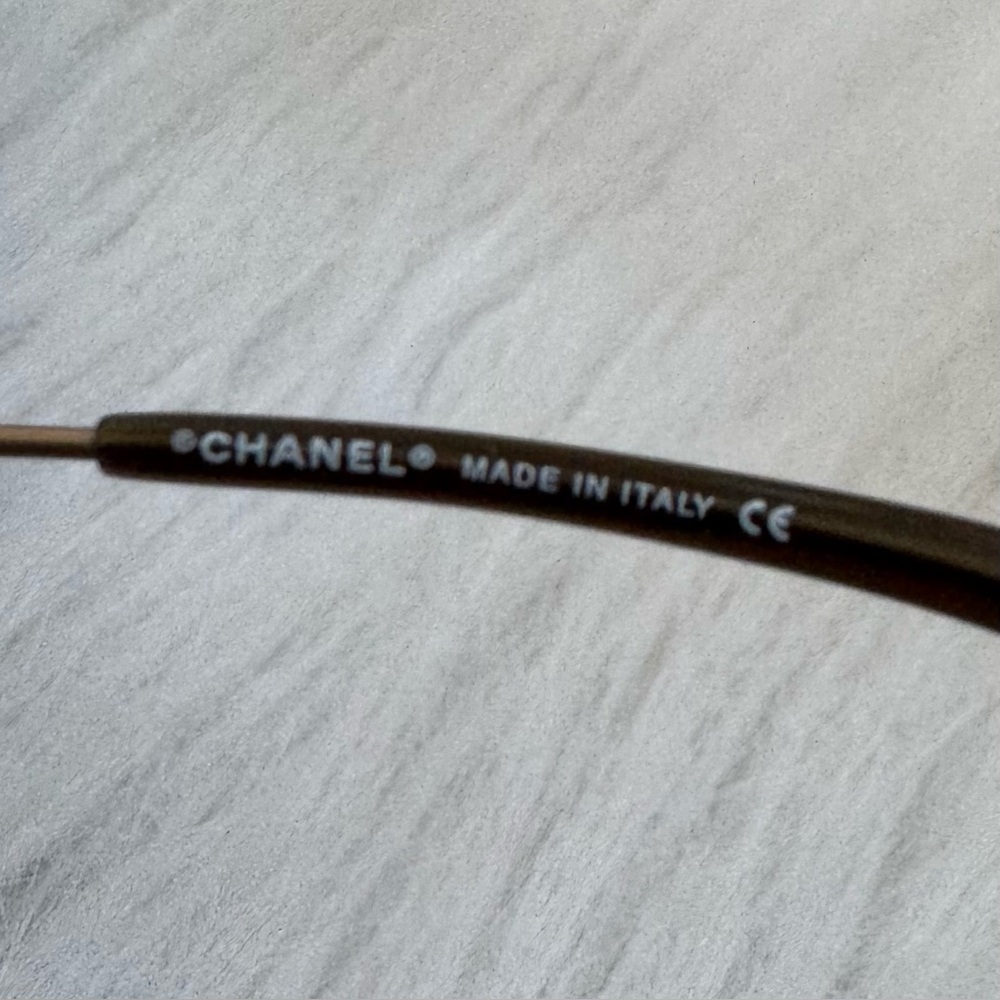 Authentic RARE vintage Chanel 4054 rimless gradient peachy orange sunglasses - Picture 8 of 10